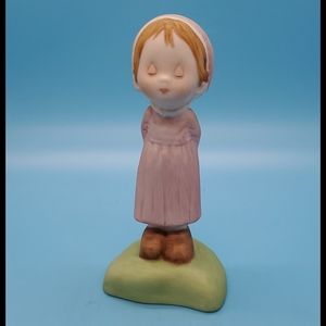 HALLMARK BETSEY CLARK Girl leaning in for a kiss 1979